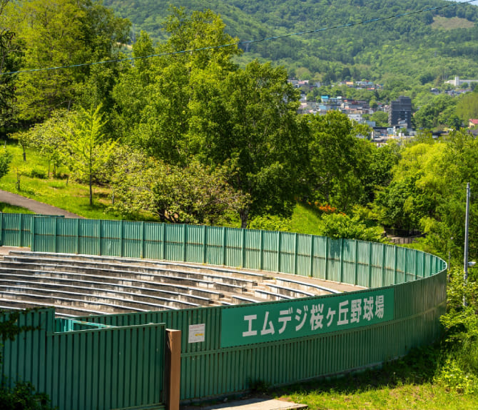 エムデジ桜ヶ丘野球場の外観